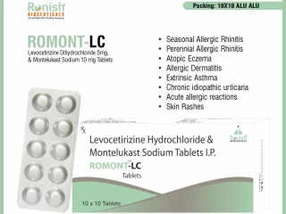 Top Levocetrizine 5mg & Montelukast 10mg Tablets PCD Franchise Pharma Company