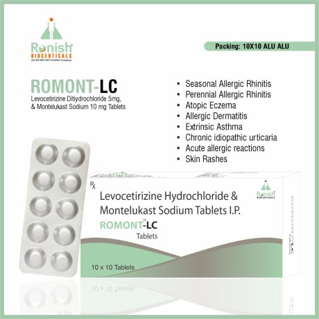 Top Levocetrizine 5mg & Montelukast 10mg Tablets PCD Franchise Pharma Company 1