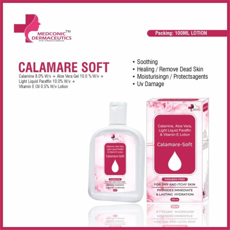 Calamine 8%, Aloevera Gel 10%, Light liquid Parafen 10% & Moisturizing Lotion Contract Manufacturing Company 1